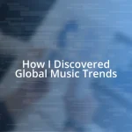 How I Discovered Global Music Trends