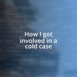 How I got involved in a cold case