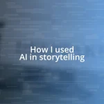 How I used AI in storytelling