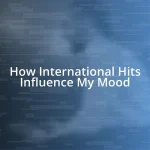 How International Hits Influence My Mood